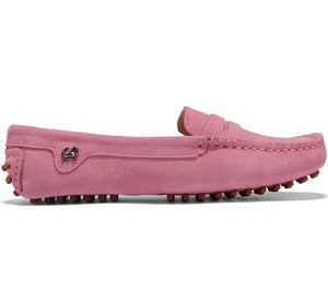 Pink moccasins loafer suede footwear ladies shoe Rockfieandco 
