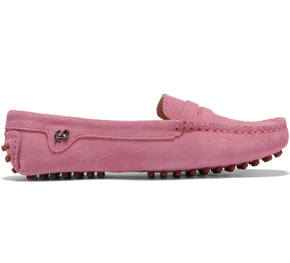Pink moccasins loafer suede footwear ladies shoe Rockfieandco 