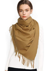 Cashmere blend Scarf - Camel