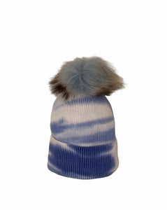 Tie-dye Beanie Hat Blue